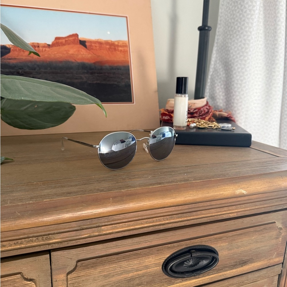 Silver Round Sunglasses